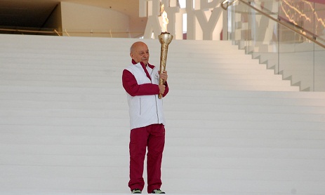 Baku 2015 flame lights up Heydar Aliyev Center - PHOTOS